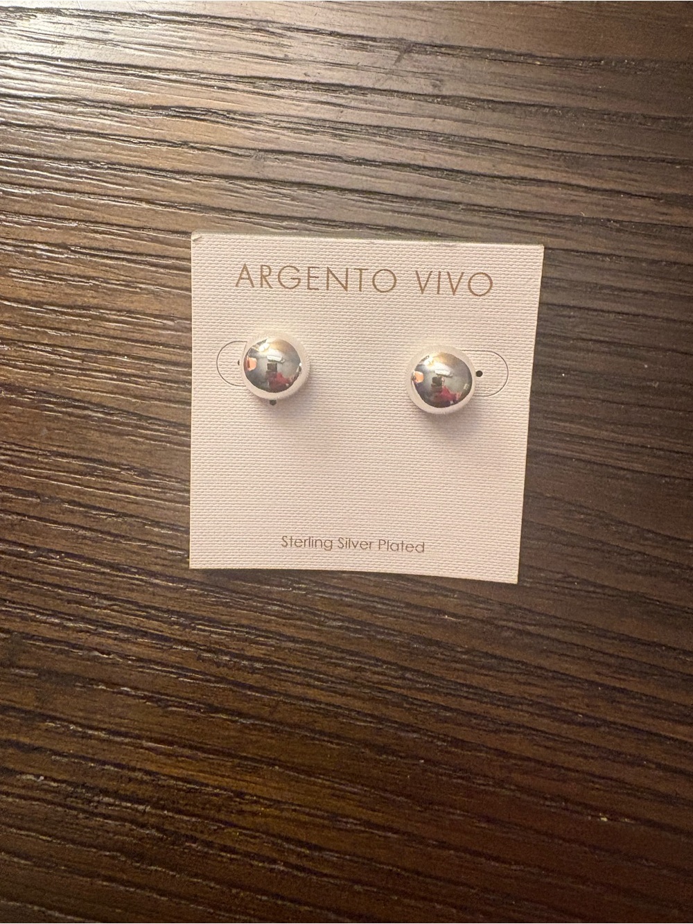 NEW Argento Vivo Sterling Silver Stud Earrings